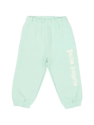 Palm Angels Babies' Logo-print Track Pants In Green