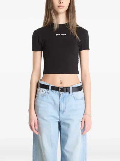 Palm Angels Classic Logo Baby T-shirt In Black
