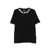 Palm Angels Logo Cotton Crew Neck Regular T Shirt In Multi