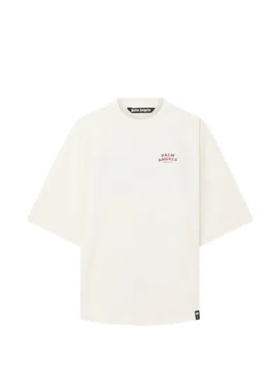 Palm Angels Logo-print T-shirt In White