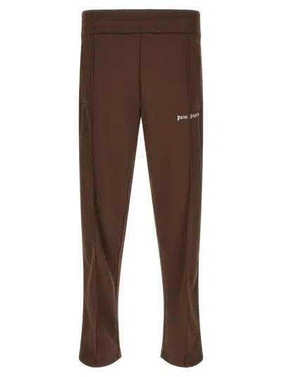 Palm Angels Logo-printed Track Track Pants In Brown