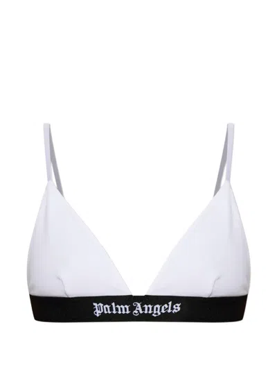 Palm Angels Logo-tape Triangle Bra In White