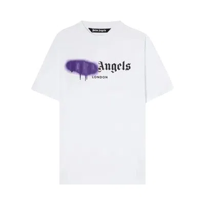 Pre-owned Palm Angels London Sprayed Logo T-shirt 'white' | Men's Size S