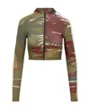 Palm Angels Long-sleeve Camouflage Jacket In Green