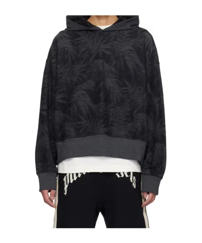 Palm Angels Long Sleeve Sweatshirt In Black