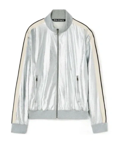 Palm Angels Long-sleeved Casual Jacket In White