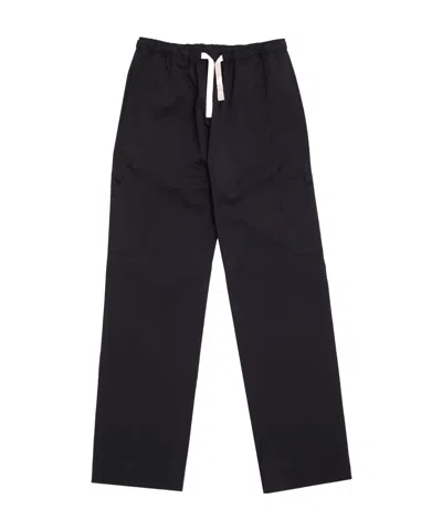 Palm Angels Long-sleeved Casual Pants In Black