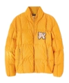 Palm Angels Corduroy Down Jacket Monogram In Yellow