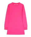 Palm Angels Curved Logo Long Sleeves T-shirt In Pink