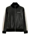 Palm Angels Logo-embroidered Zip-up Jacket In Black
