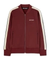 Palm Angels Long-sleeved Sports Jacket In Brown