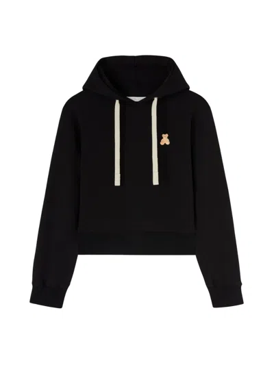 Palm Angels Long-sleeved Sweater In Black