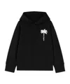 Palm Angels Black Sweatshirt For Boy With Logo In Black