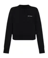 Palm Angels Long-sleeved Sweater In Black