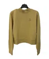 Palm Angels Long-sleeved Sweater In Green