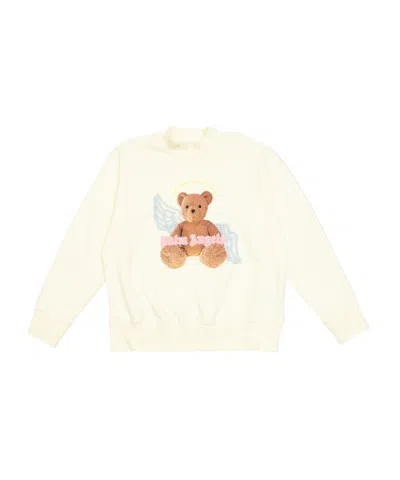 PALM ANGELS PALM ANGELS KIDS BEAR PRINTED CREWNECK SWEATSHIRT