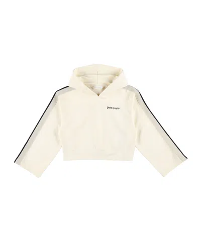 Palm Angels Long-sleeved Sweater In White