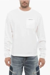 Palm Angels Long Sleeves Crew-neck T-shirt With Breast Pocket