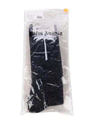 Pre-owned Palm Angels Long Socks With Printed Design W/tags In Black