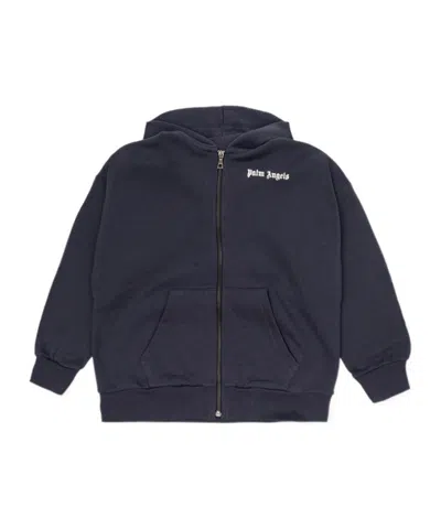Palm Angels Long-sleeve Sweatshirt In Blue