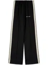 Palm Angels Track Pants With Elastic Waistband And Side Stripes In Black  