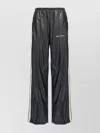 Palm Angels Loose Fit Track Pants With Faux Leather Effect