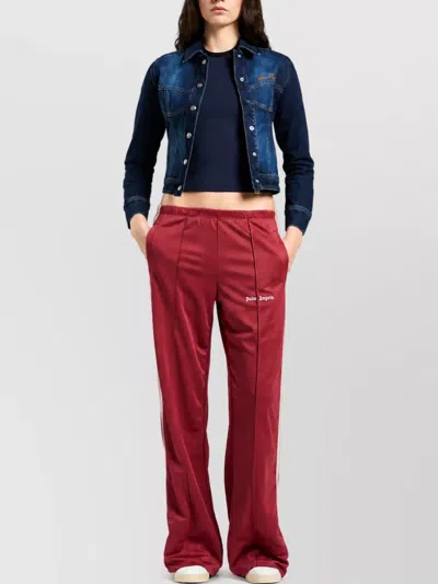 Palm Angels Loose Track Pants In Red