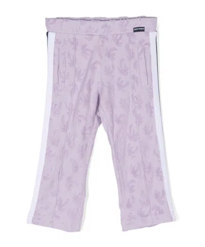 Palm Angels Loose Waist Sweatpants In Purple