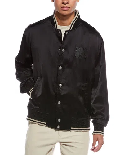 Palm Angels Lop Pa California Varsity Jacket In Animal Print