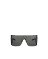 Palm Angels Los Angeles Mask Sunglasses In Gray