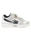 Palm Angels Low-top Sneakers With Suede Panels In White