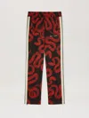 Palm Angels Lunar New Year Snake Track Pants In Red