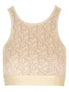 Palm Angels Monogram Jacquard-knit Bra Top