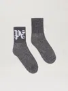 Palm Angels Lurex Short Socks With Monogram