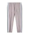 Palm Angels Lurex Side-stripe Track Trousers In Gray
