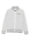 Palm Angels Lurex Track Jacket In Gray