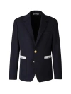 PALM ANGELS LUXURIOUS AND CLASSIC OLIVE GREEN BLAZER FOR MEN