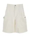Palm Angels Shorts In White