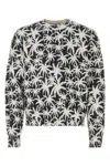 Palm Angels Palm Tree-print Fine-knit Jumper