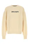 Palm Angels Logo Crew-neck Sweater With Ribbed Knit