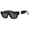 Palm Angels Magnolia Dark Grey Square Unisex Sunglasses Peri10j 1007 53 In Gold