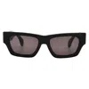Palm Angels Magnolia Dark Grey Square Unisex Sunglasses Peri10j 1007 53 In Black