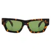 Palm Angels Magnolia Gren Square Unisex Sunglasses Peri10js 6055 53 In Green