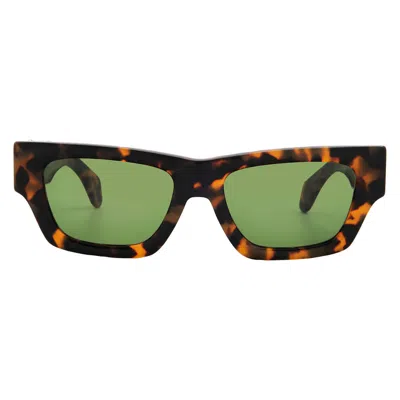 Palm Angels Magnolia Gren Square Unisex Sunglasses Peri10js 6055 53 In Green
