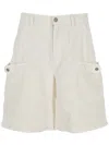Palm Angels Shorts In Beige