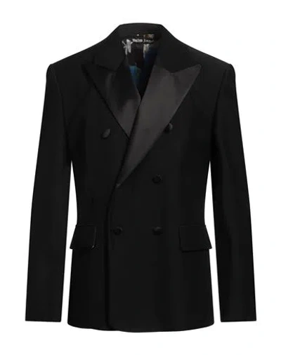 Palm Angels Man Blazer Black Size 40 Cotton, Polyester, Silk