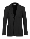 Palm Angels Man Blazer Black Size 42 Polyester, Virgin Wool, Elastane