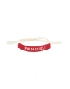 Palm Angels Man Bracelet Red Size - Polyester In Red