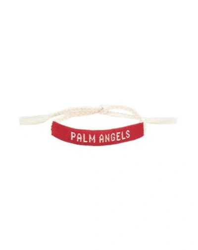 Palm Angels Man Bracelet Red Size - Polyester