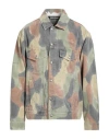 Palm Angels Man Denim Outerwear Grey Size M Cotton In Gray
